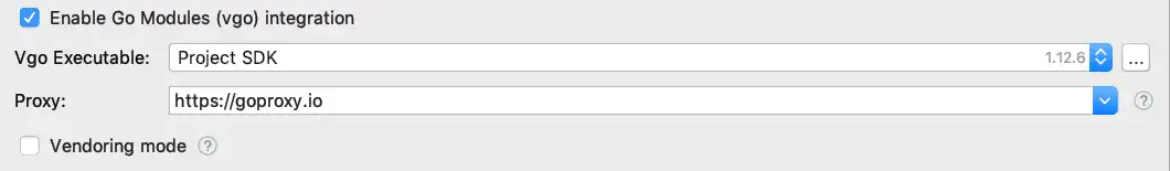 在 GoLand 中使用 Go Modules 设置 1 在 GoLand 中使用 Go Modules 设置 1